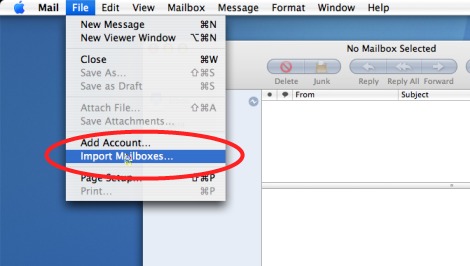 Import MBOX to Mac Mail