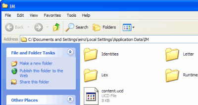 Location of IncrediMail IMM Files
