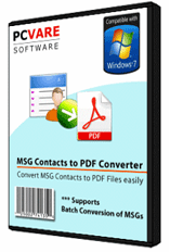 MSG Contacts to PDF Converter 5.0