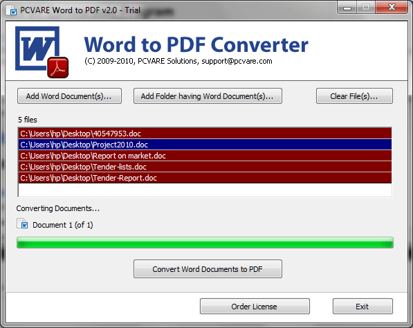 Batch Convert DOC to PDF 5.02