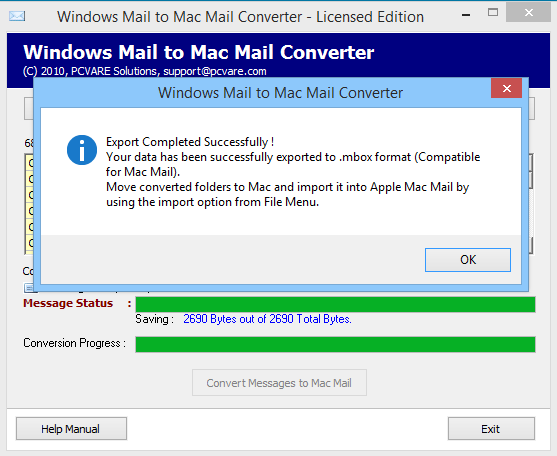 Vista Windows Mail Export
