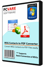 Windows 8 MSG Contacts to PDF Converter full