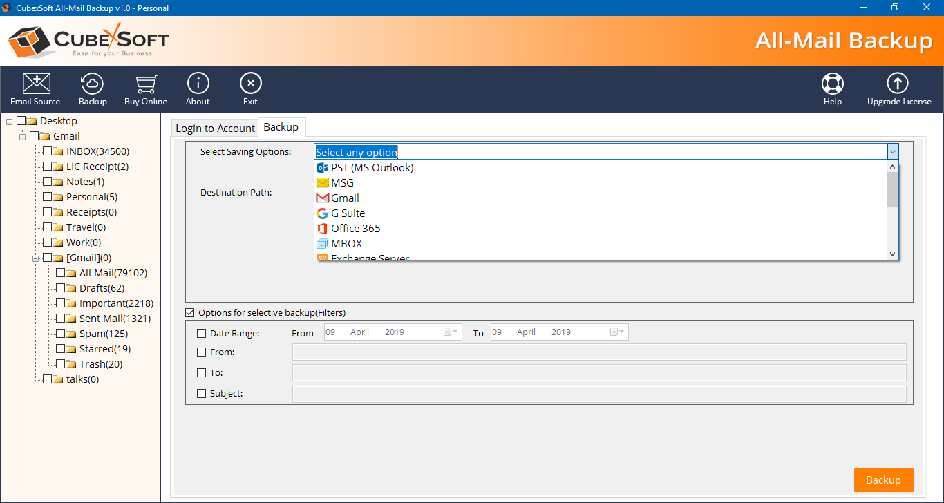 Select required saving option for Office 365 file conversion