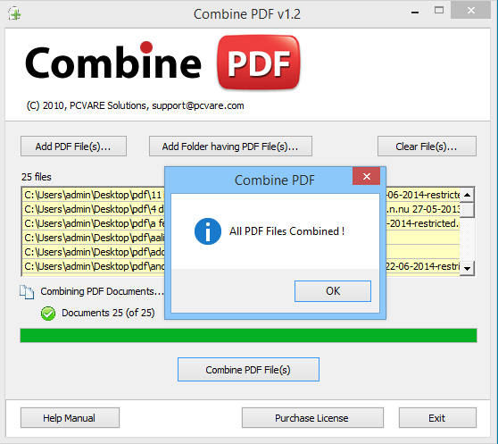 combine pdfs in reader