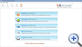 run data recovery software and choose one option